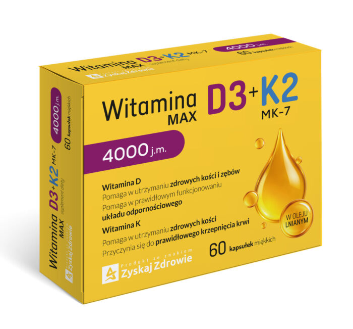 Witamina MAX D3 4000+K2 MK-7